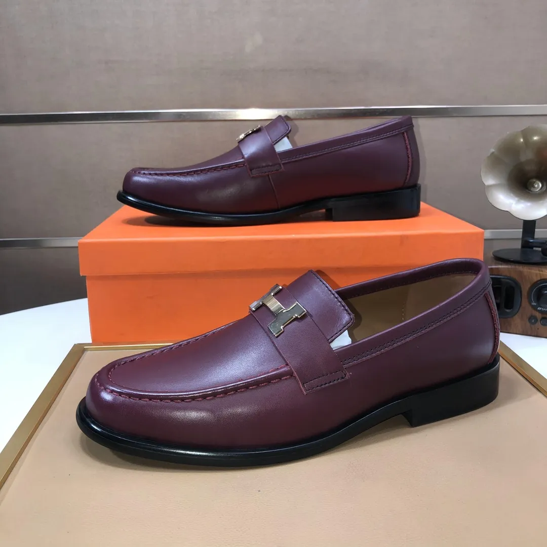 Men's shoes💰460💰【LOUIS VUITTON】(sheepskin lining) new cowhide LV formal shoes🎩🎩❗️🆘made one to one at the counter🎩original quality, imported cowhide upper➕full sheepskin lining➕original rubber outsole, {high quality visible}👣Size: 38-45 (45 custom-made)